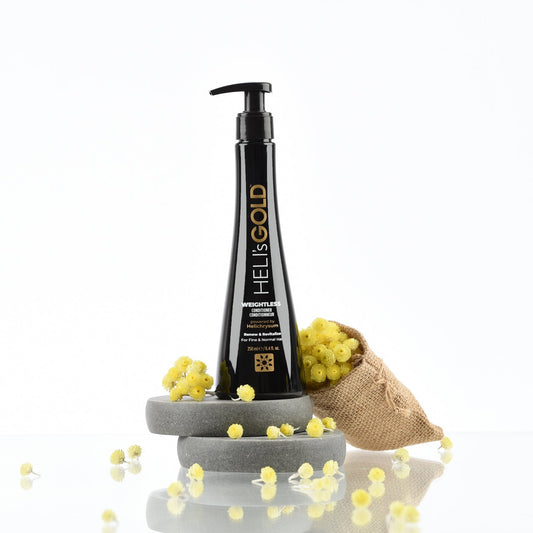 Heli's Gold Black Volume - Volumennövelő hajbalzsam vékonyszálú és lelapuló hajra