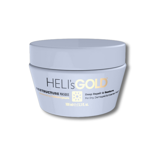 Heli's Gold - Revitalizáló hajmaszk festett-sérült hajra